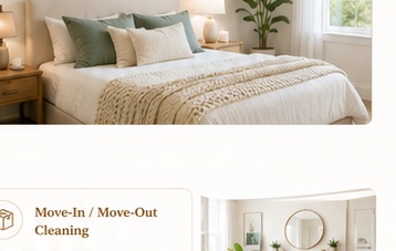 Neat bedroom with pillows and tidy bedding